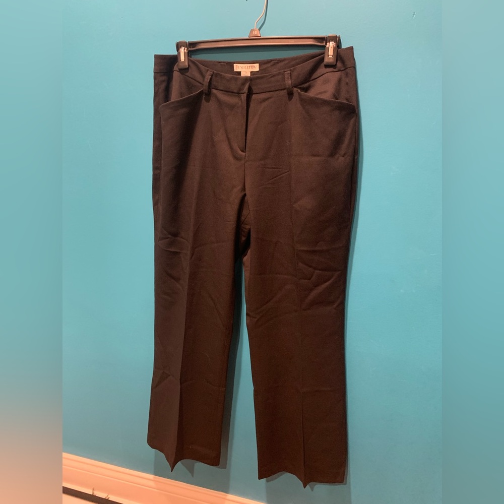 Womens Black (14) Wool Pants